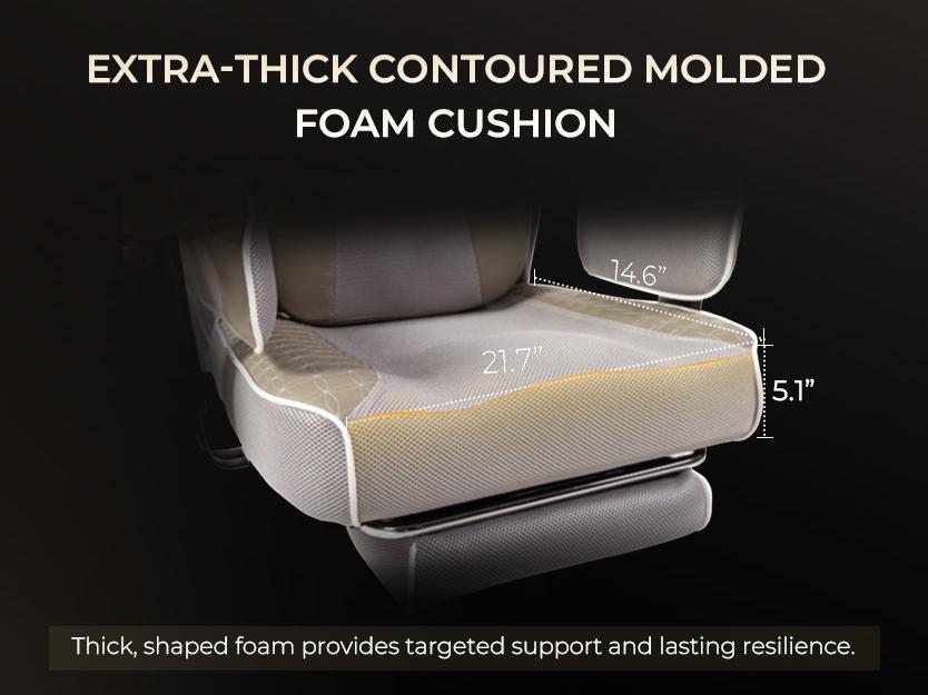 Dowinx Big and Tall Office Chair with Massage Lumbar Support,Executive Office Chair with Wide Thick Seat Cushion and Adjustable Armrest,Mesh Computer Gaming Chairs with Footrest Grey