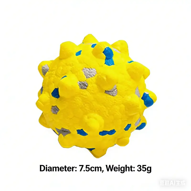 Indestructible Dog Toy Ball: Perfect for Chewing, Dental Hygiene and Silent Play