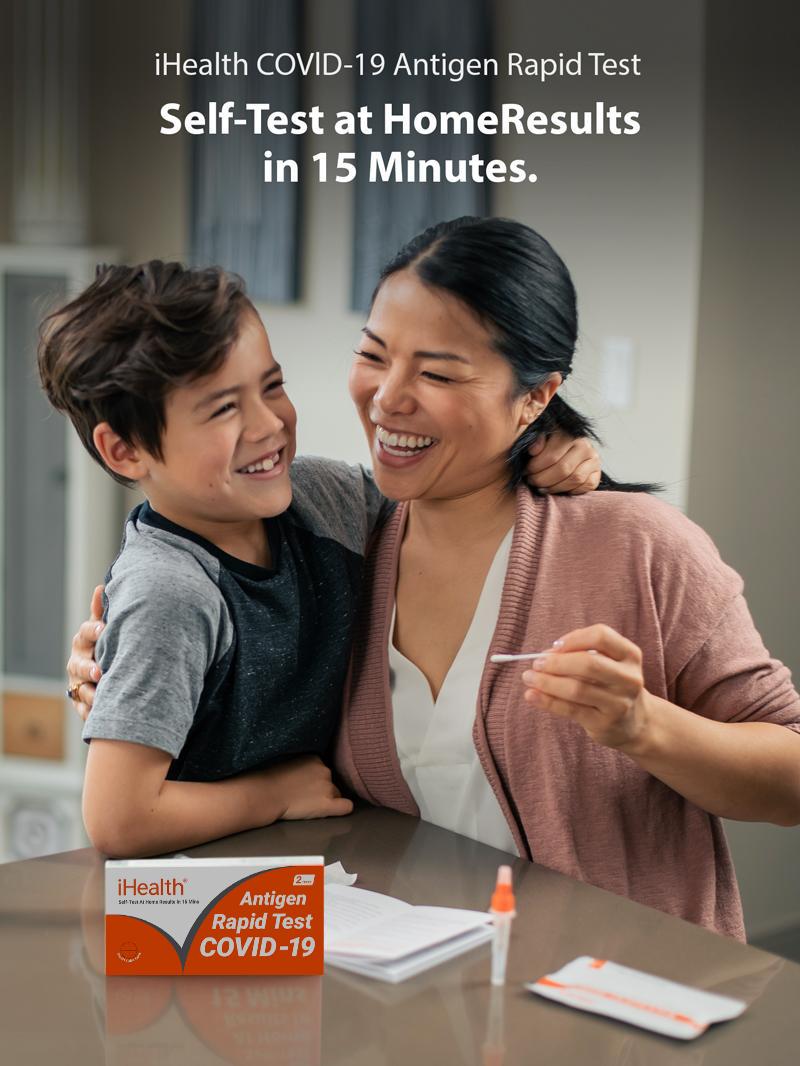 iHealth COVID-19 Antigen Rapid Test, 1 Pack, 2 Tests Total, FDA EUA Authorized OTC at-Home Self Test, Results in 15 Minutes with Non-invasive Nasal Swab, Easy to Use & No Discomfort iHealth COVID-19 Antigen Rapid Test, 1 Pack, 2 Tests Total, FDA EUA Authorized OTC at-Home Self Test, Results in 15 Minutes with Non-invasive Nasal Swab, Easy to Use & No Discomfort
