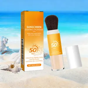 Sunblock Setting Powder SPF 50 PA++ - Natural Lightweight Matte Finish Oil Control Loose Powder for Smooth Application Long Lasting Makeup Setting Without Caking