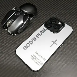 God's Plan Phone Case Cross Pattern Religious Art Fashion TPU Laser Craft Anti-Drop Case for iPhone 17 16 15 14 13 12 11 Samsung Galaxy S25 S24 S23 S22