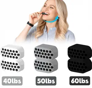 Jaw Exerciser for Men & Women, 3 Resistance Levels, Silicone Jawline Exerciser, Jaw Trainer Strengthener, Jawline Shaper (6Pack )