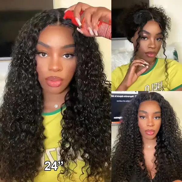 [Free Upgraded] ISEE HAIR Wear Go Human Hair Lace Front Wig - 7*5 HD Lace, Glueless, Pre Bleached Tiny Knots, Water Wave, Beginners Friendly, Natural Look, Easy Use #TikTokShopSpringGlowUp