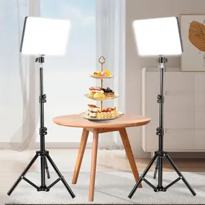 LED Video Light Kit With Adjustable 43.3" Tripod Stand - USB-Powered Ring Light For Content Creation/March Madness/Spring Break - Non-Waterproof & Battery-Free Design - Creator Essential SuperBowl / International Women's Day