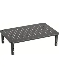 Monitor Stand, Monitor Stand Riser 3 Height Adjustable, Monitor Riser with Airflow Vents, Laptop Stand for Desk, Laptop Riser, Desk Organizer for Monitor, 15.6" Laptop, PC, Printer