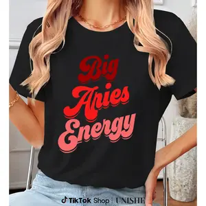 Comfortable 100% Cotton Aries T-Shirt – Unisex Women’s Horoscope Casual Tee