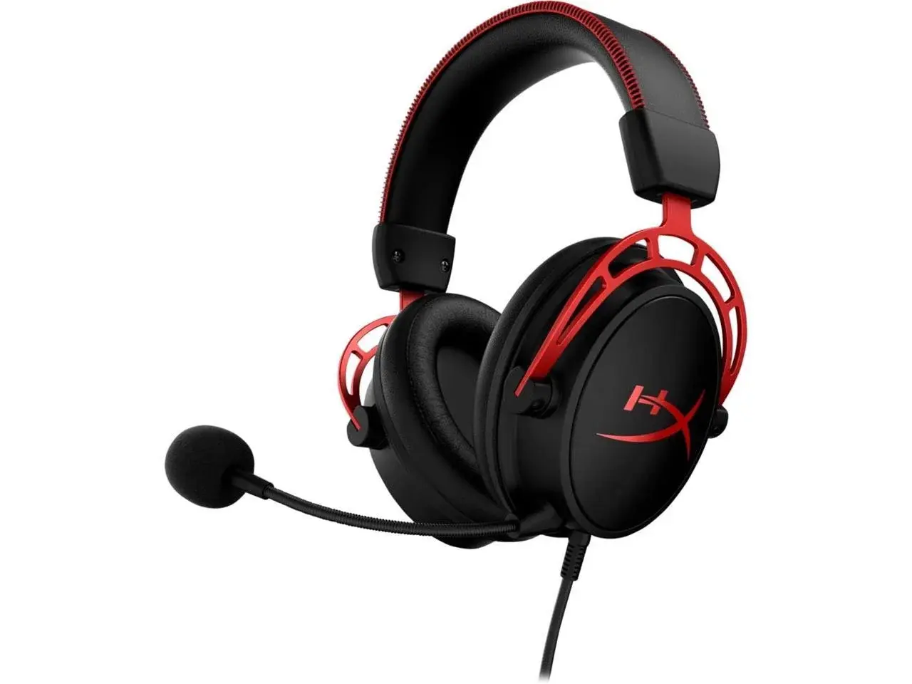 Hyperx Cloud Alpha Wired Over-Ear Gaming Headset, Red HyperX
