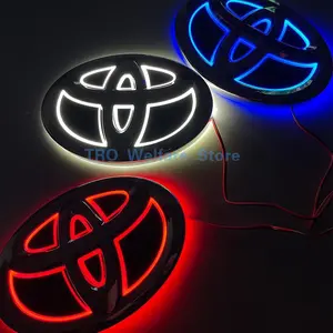 Original factory style illuminated LED Toyota emblem – plug and play, suitable for Toyota Corolla, Camry, Prado, Alphard and other models! 5-minute installation, visible all day and night, guaranteed to turn heads.