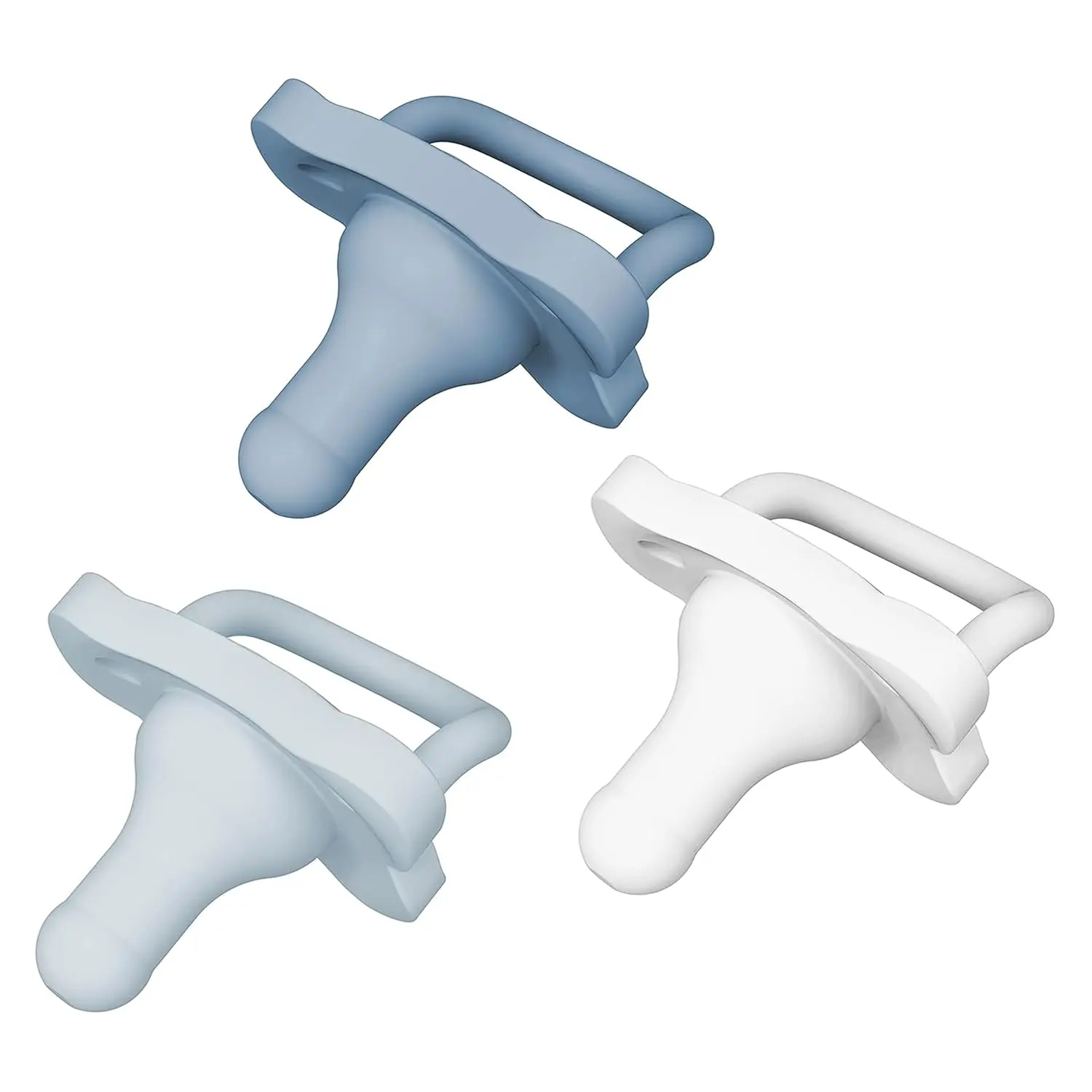 HappyPaci 100% Silicone Pacifier 0-6m, BPA Free, 3-Pack