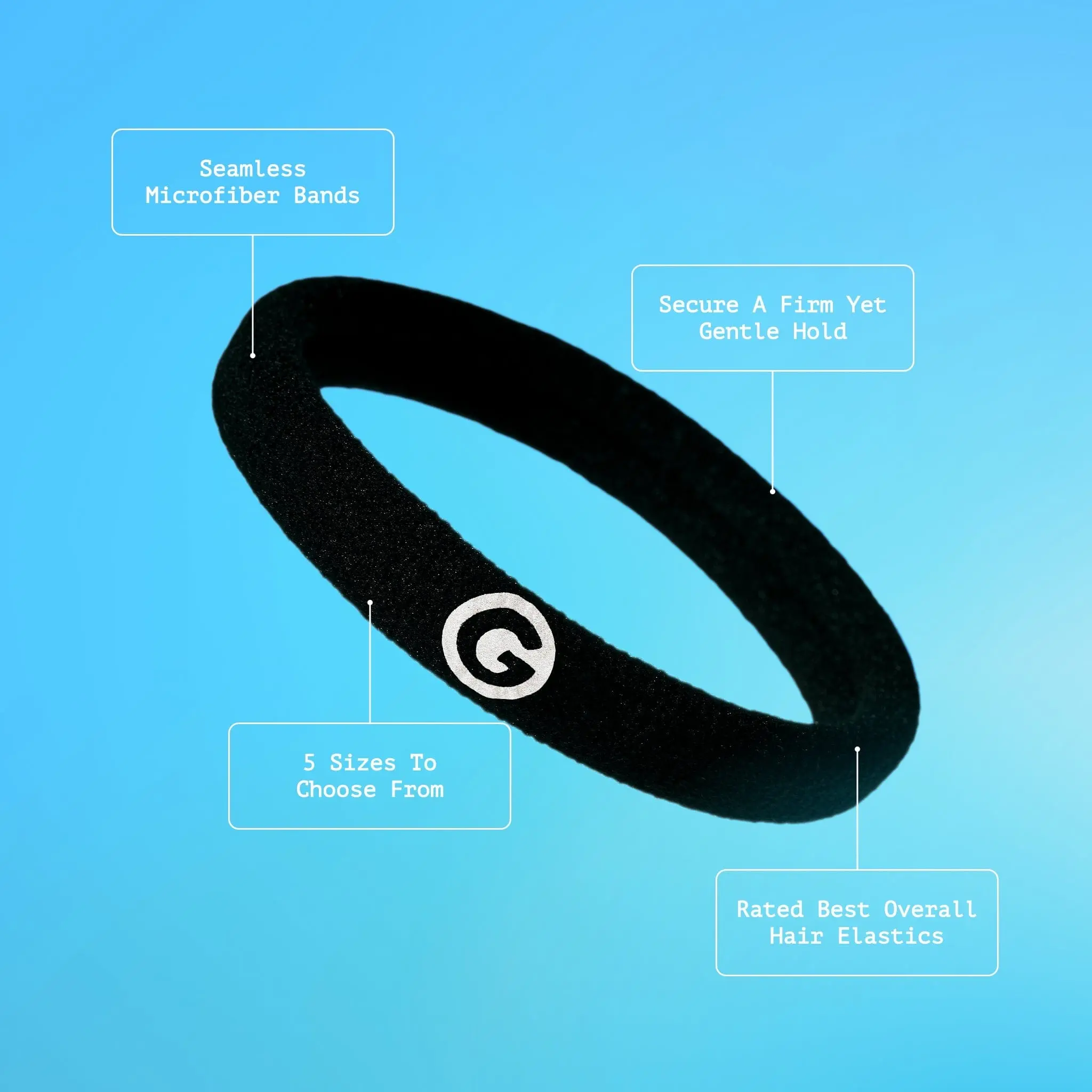 Gimme Beauty Hair Bands - Knotted Headband for Women, Stretch to Fit, 5 Sizes, Patent-Pending Design, Best Hair Elastics for All Hair Types, Stretchy Headbands,  Stretchy Headbands Hair Styling Headband,  Elastic Fashion Headbands