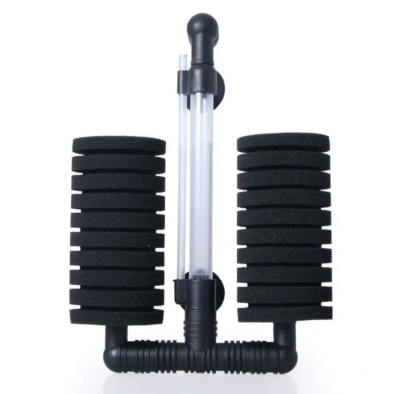 AquaDream Classic Dual-Action Aquarium Filter - Breeding-Friendly, Fry-Safe Bio Sponge Filter with Air Pump for Oxygenation, Quiet Gentle Filtration for Small, Med, Large Tanks Including Shrimp, Fry & Small Aquatic Setups, Fry Tanks
