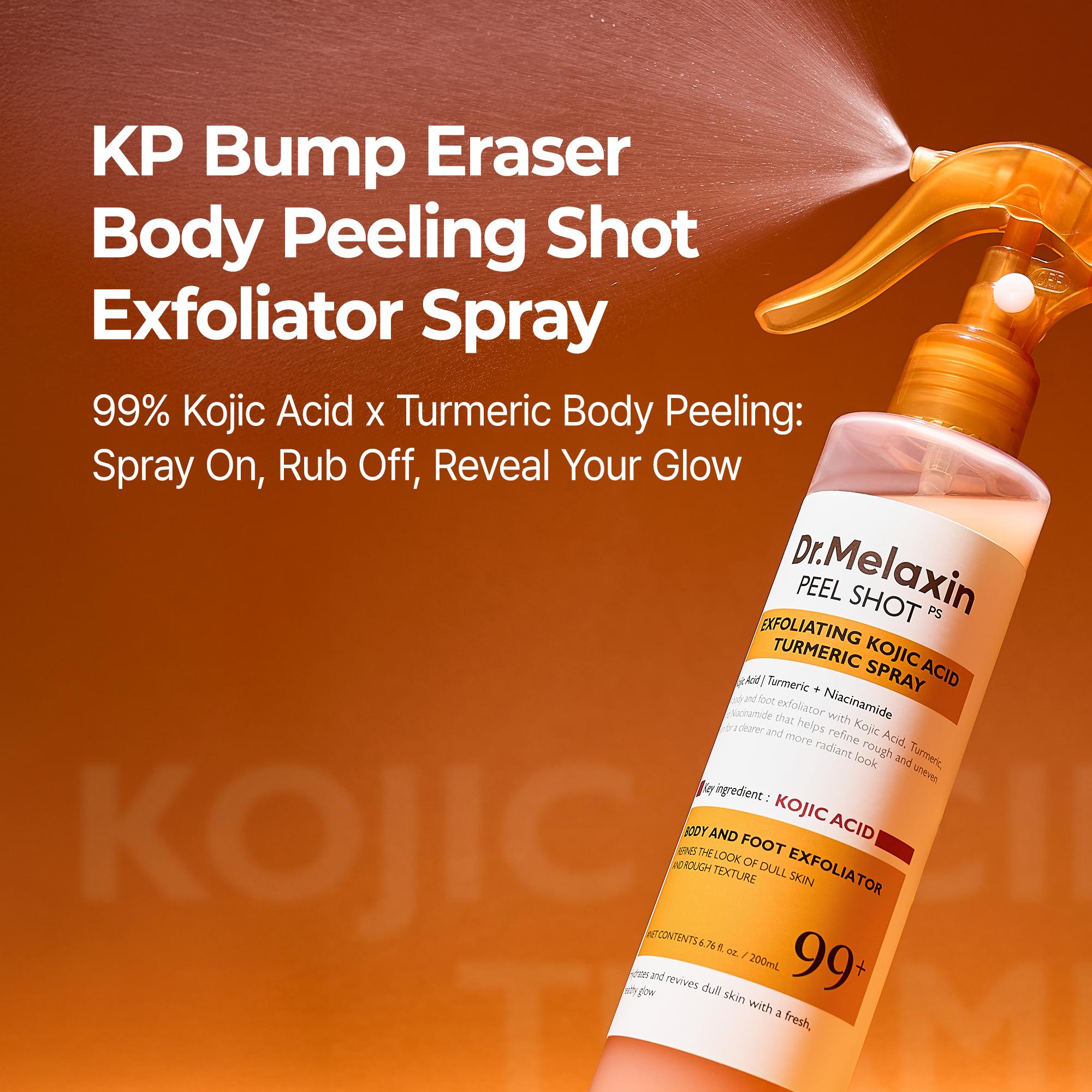 [Dr.Melaxin Official] Kojic Acid Turmeric Amber Face & Body Care Bundle, Dark Spot & Pigmentation Care for Uneven Skin Tone Radiant