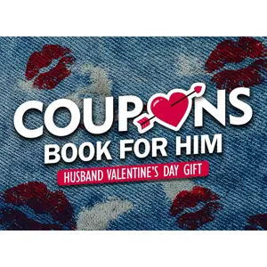 Coupon Book for Him: Husband Valentines Day Gifts. Love and fun activities to create lasting memories together with your man, idea for Couples