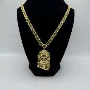 Chinese chain 24 inches, 8mm with laminated gold pendants, top quality