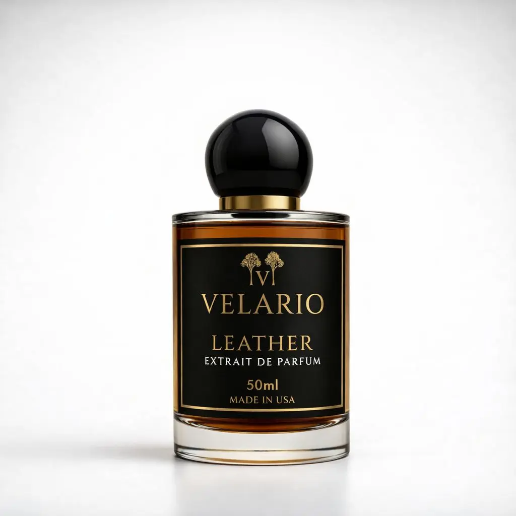 Leather Extrait de Parfum, a Smoky and Fruity Unisex Fragrance with a Suede and Leather Base, Notes of Dark Raspberry and Jasmine, 50ml Bottle, Bold Power, 50 Ml Bottle, Evening Wear, Raspberry Base, Smoky Fruity, Perfume, Bold Smoky Scent
