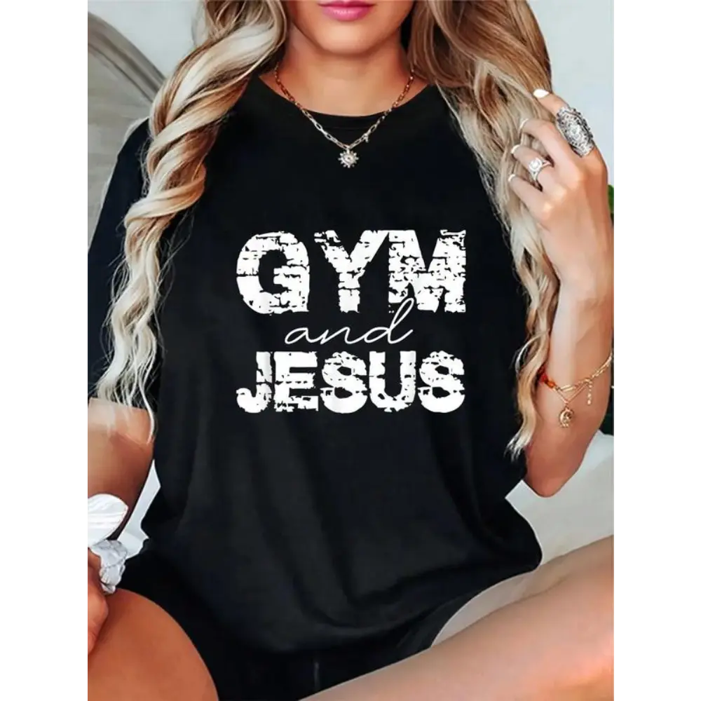 Cotton Gym And Jesus T-Shirt