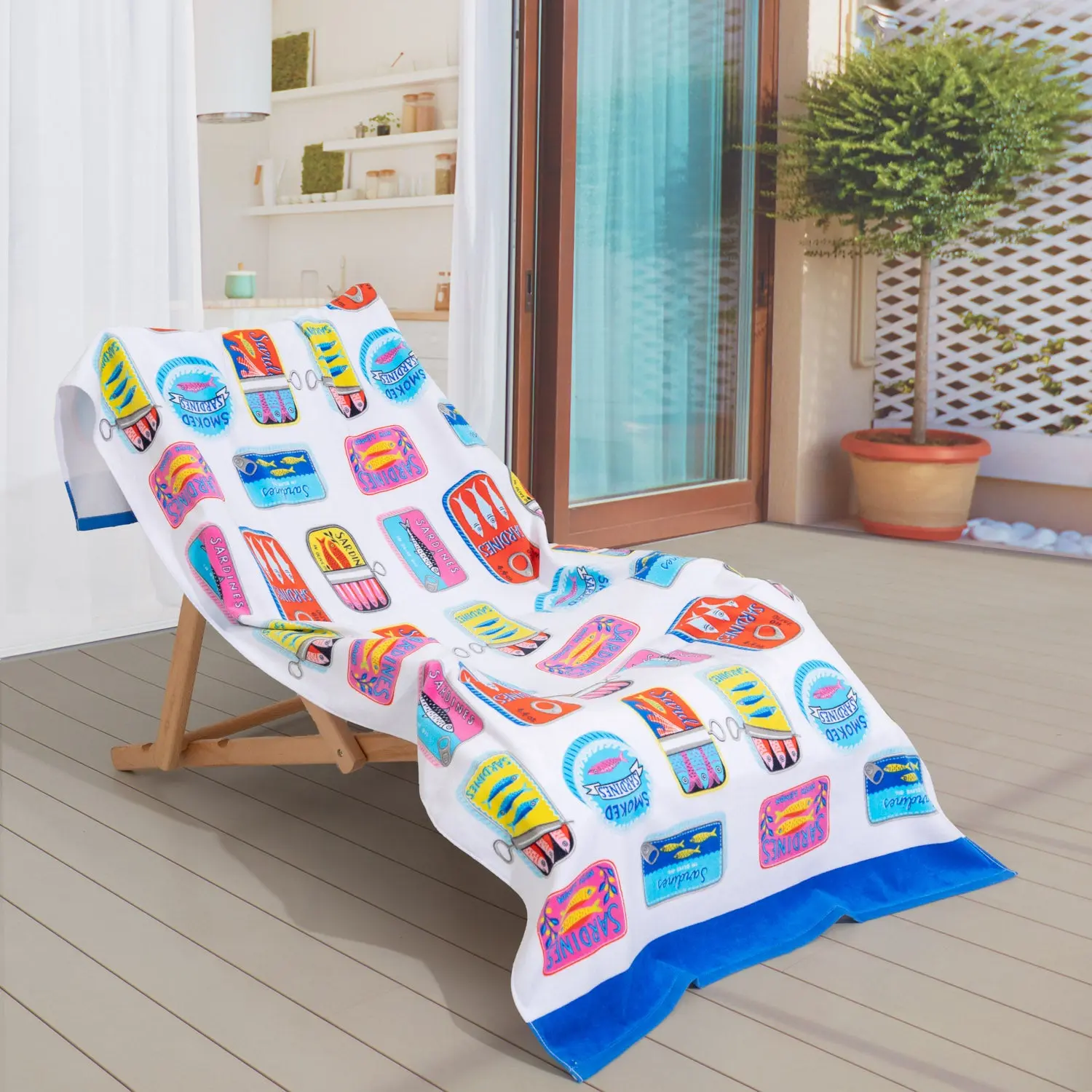 Berkshire Artist Series Oversized Beach Towel, swim towel，Premium Home Bathroom Beach Towels for Travel & Leisure Use,72" x 36"