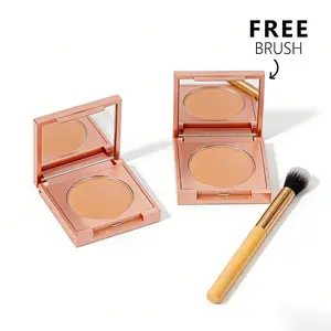 Colored Clay CC Undereye Corrector with Free Application Brush for Flawless Under-Eye Makeup Natural Coverage & Smooth Texture