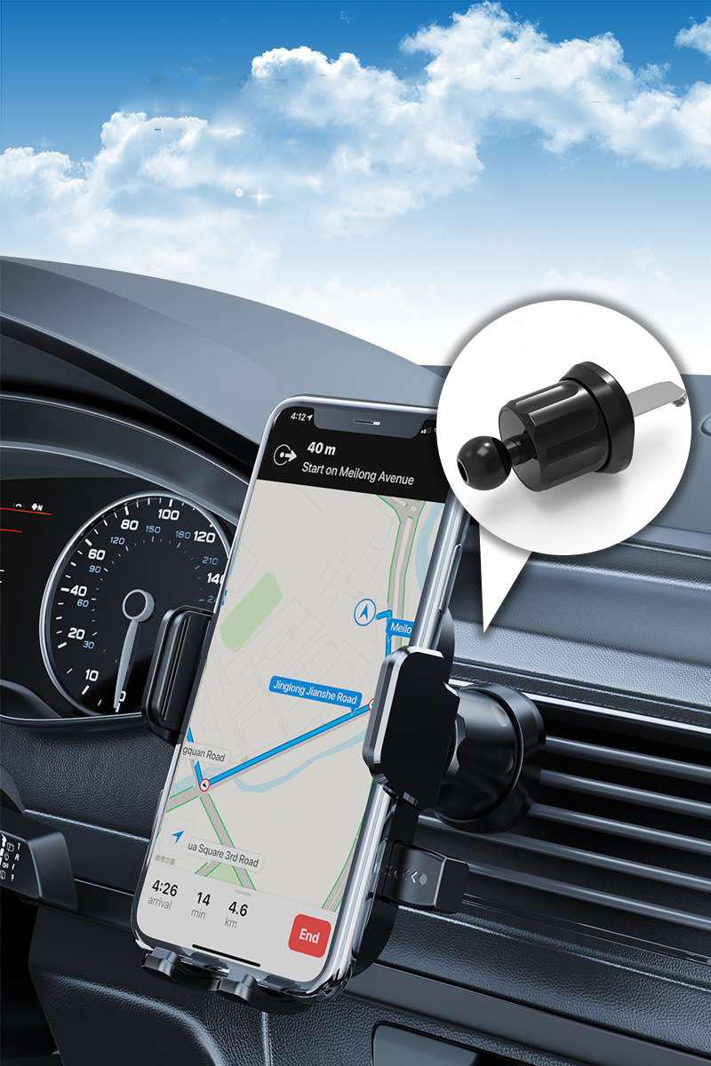 Car Phone Holder with Vent Design Hands-Free Cell Phone Mount for Car Universal Interior Accessories No Warranty