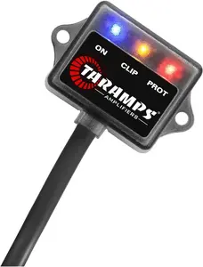 Taramp's M1 LED Monitor Operational Status LED, On, Clip and Protection, Safety Car Audio Amplifier System for Taramps Products, Easy to Install, Clip Lights, Small
