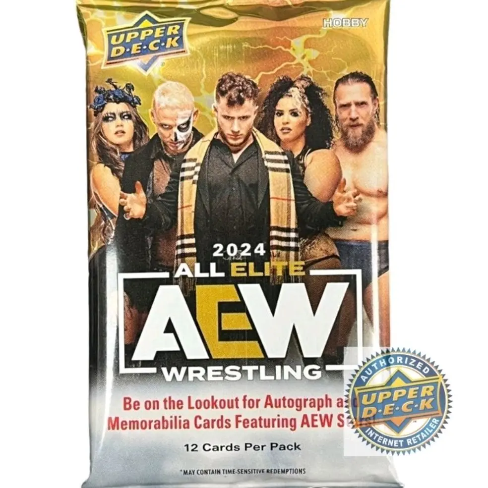 2024 AEW Wresting Hobby Box UpperDeck Hobby Pack (RIPPED LIVE)
