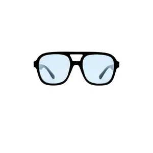 AIRE Whirlpool Sunglasses in Black & Sky Blue Tint