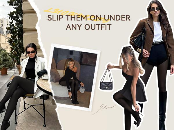 LUCKMEEY Women's Rip-resistant Strong Tights High Waist Silk Comfort Stockings Oil Shimmery Nylons Pantyhose Silky Spandex Elastic Dressy Legwear SpringStatements