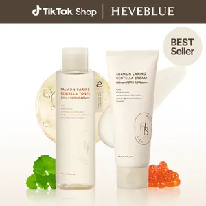 HEVEBLUE Salmon Caring Centella Toner & Cream Duo Set