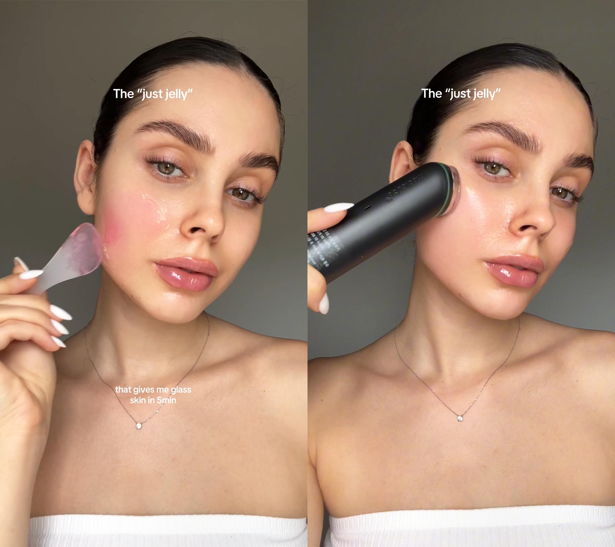 [medicube] 310M Celebrity Glass Skin DuoㅣBooster Pro Korea's No.1 Glass Glow Device + Collagen Jelly Cream OR Deep Vita C Cream