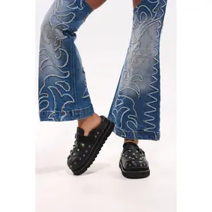 AZALEA WANG MAVIS FLAT EMBELLISHED CLOG