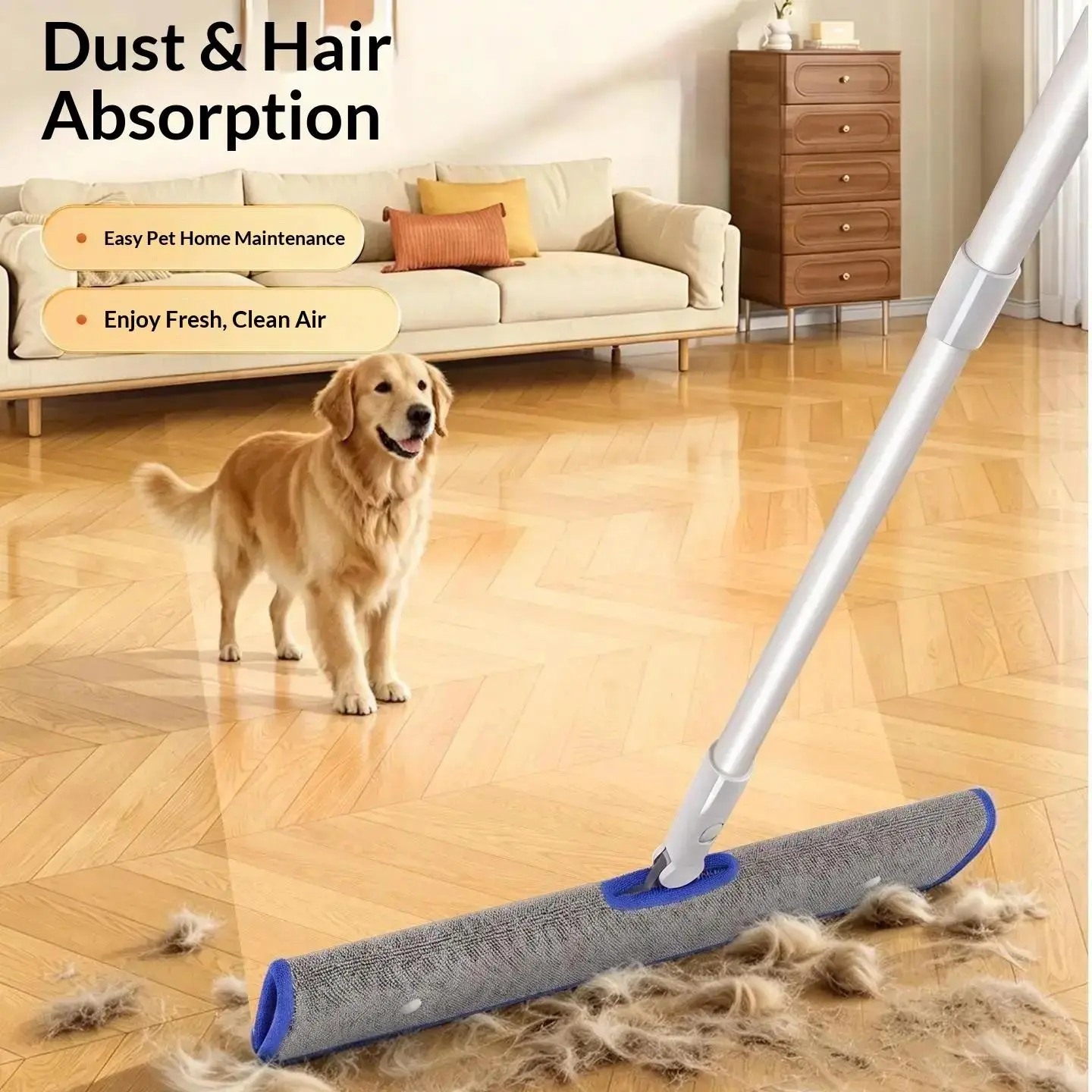 Broom Extendable Pink Magic Broom Water Scraper Set with Dustpan - Dual-Use Bathroom Floor Mop, Home Cleaning Essential, Camping Essential Manual Sweeper push sweeper broom dustpan