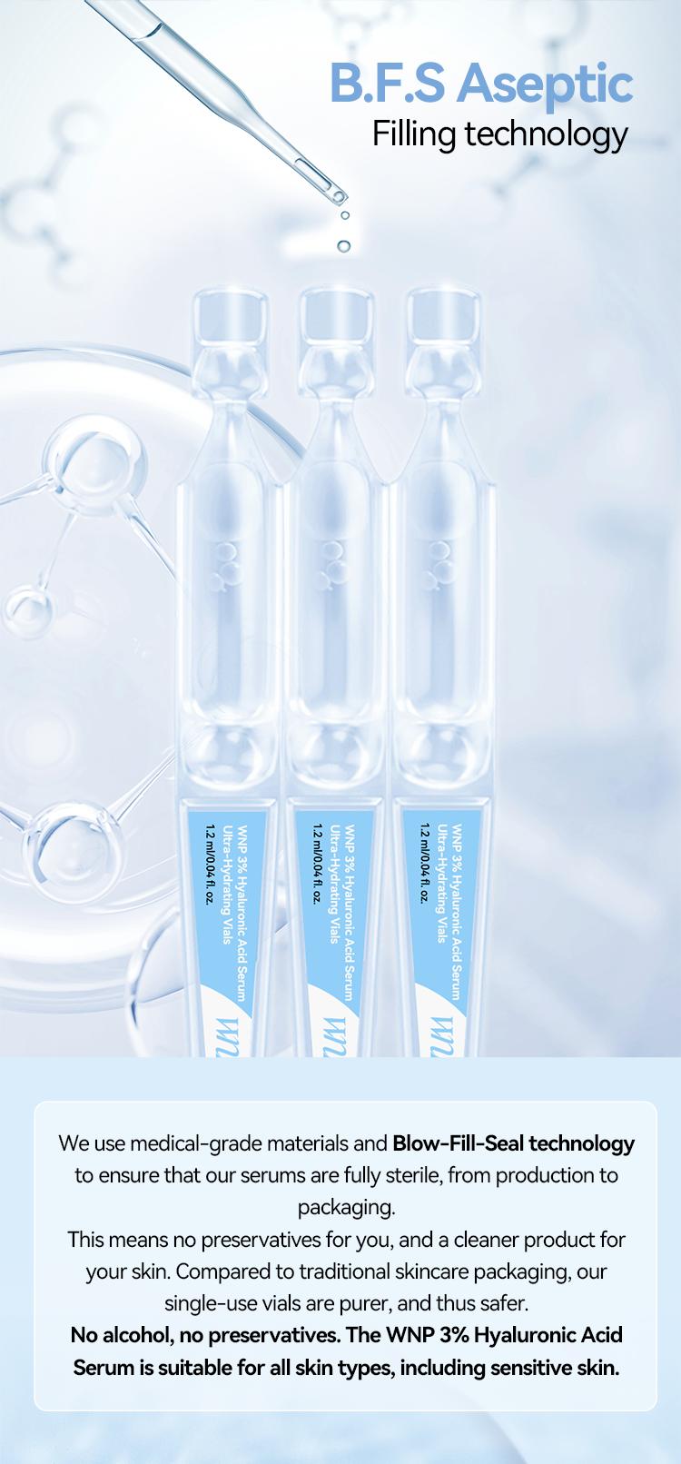 [WNP Official]  Hyaluronic Acid Serum | 3% 4D Hyaluronic Acid | Deep nourishment | Hydration and long-lasting moisture | Boosts skin brightness | Smooths fine lines | Glass-skin glow | Great for all skin types