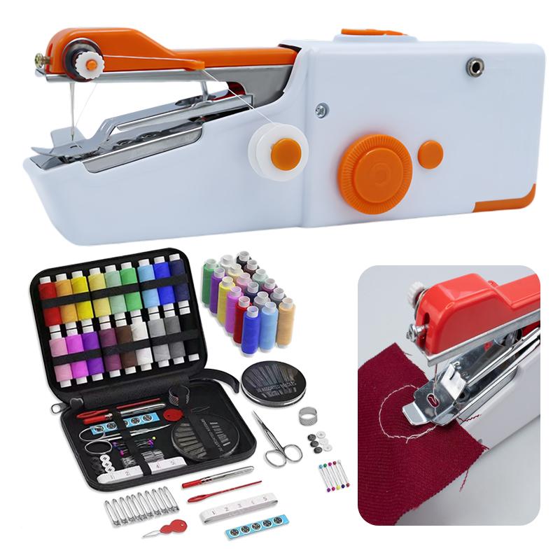 Mini Handheld Sewing Machine with Storage Bag Tool Kit (Battery Not Included), DIY Sewing Machine for Beginners and Home Travel, Portable Electric Sewing Machine, Emergency Sewing Kit, Easy to Operate, Quick Stitching Sewing Machine Kit Mini Handheld Sewing Machine with Storage Bag Tool Kit (Battery Not Included), DIY Sewing Machine for Beginners and Home Travel, Portable Electric Sewing Machine, Emergency Sewing Kit, Easy to Operate, Quick Stitching Sewing Machine Kit