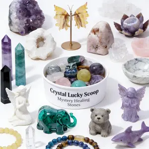 Mystery Crystal Lucky Scoop - Healing Stones & Rare Crystals Surprise | Perfect Gift for Crystal Collectors