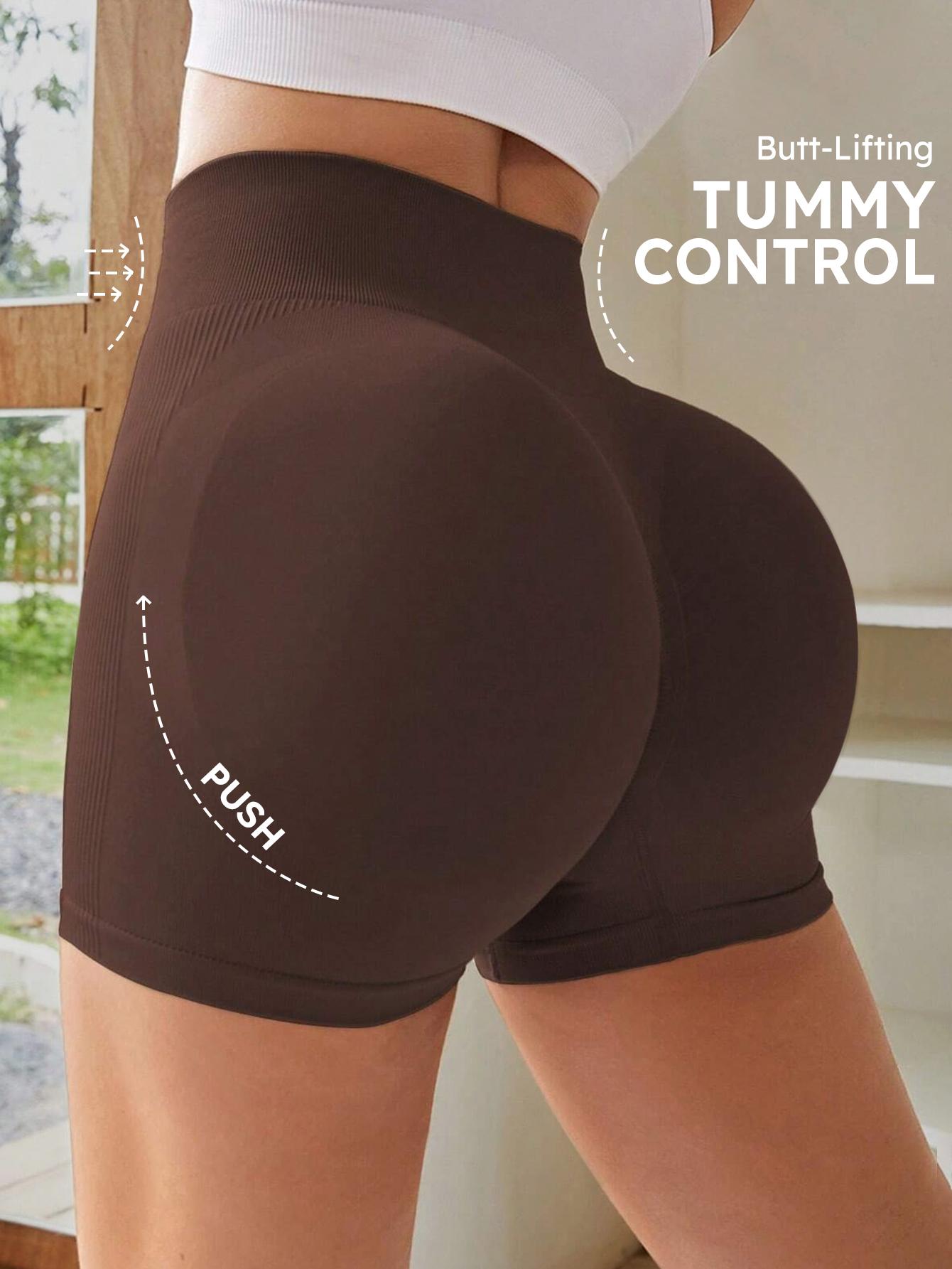 4-Pieces High Waist Tummy Control Side-Ribbed Butt-Lifting Seamless Shorts, Lightweighted Summer Shorts, Stretchy Womenswear Bottom Peachy Shorts 4-Pieces High Waist Tummy Control Side-Ribbed Butt-Lifting Seamless Shorts, Lightweighted Summer Shorts, Stretchy Womenswear Bottom Peachy Shorts
