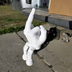 middle finger hitch cover