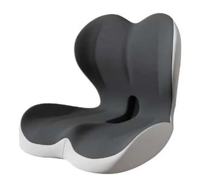 【Back to School Haul】Memory Foam Seat Cushion - Upgraded Lumbar Support, Non-Slip Strap, Extra Thick, Skin-Friendly, Washable, Foldable, Built for Office Hours, Stress Relief for Arthritis (Office Chair, Car Use)