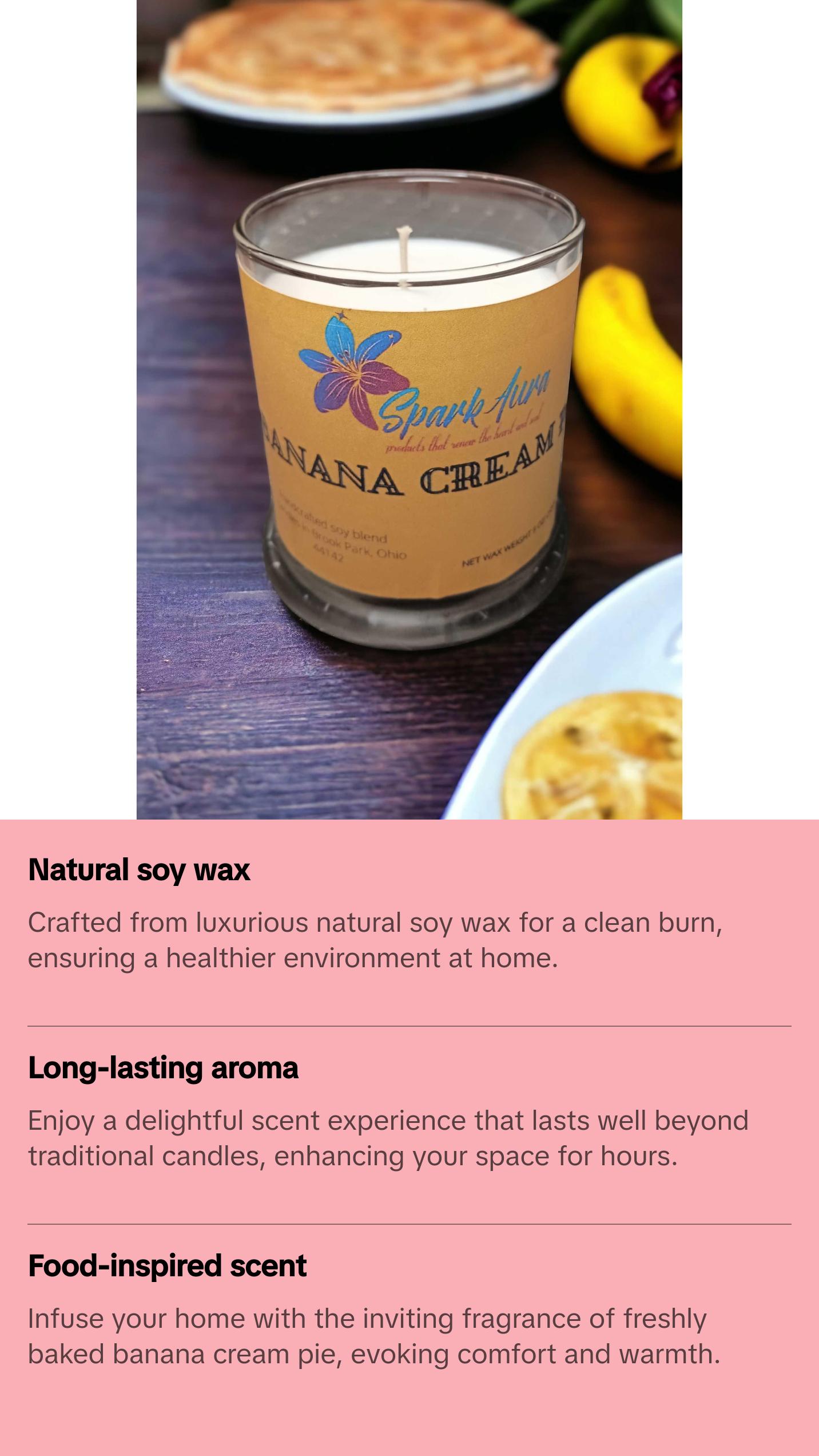 Banana Cream Pie Candle 9oz