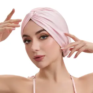 Adjustable Double-Layer Satin Bonnet for Long Hair & Braids - Non-Slip Silky Sleep Cap Curly Hair Nightcap Hair Care Styling