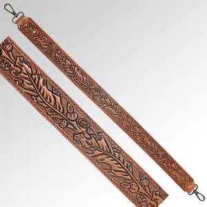 American Darling Hand Tooled Genuine Leather Crossbody Handle Strap for Bags Phone Keychain Wallet Purse Clutch Cellphone