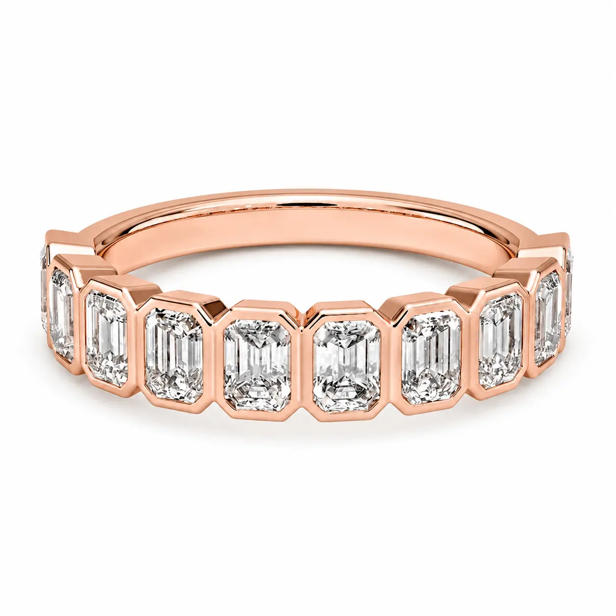 The Oblong — Emerald Cut Diamond Eternity Band