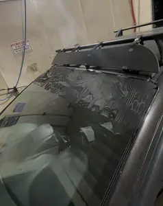 Desert Cactus Pattern Windshield Banner — Cactus Sun Strip Car Decal