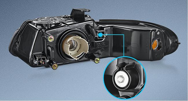 Nilight Headlight Assembly Compatible with 1996 1997 1998 1999 Chrysler Town & Country Dodge Grand Caravan Plymouth Grand Voyager Replacement Headlamp Chrome Housing Amber Reflector