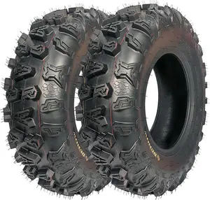 Garvee Pack of 2 ATV/UTV Tires 25x8-12, 4 Ply Heavy-Duty All-Terrain Tires Designed for Mud, Sand, and Trail Riding, Perfect for Off-Road Vehicles
