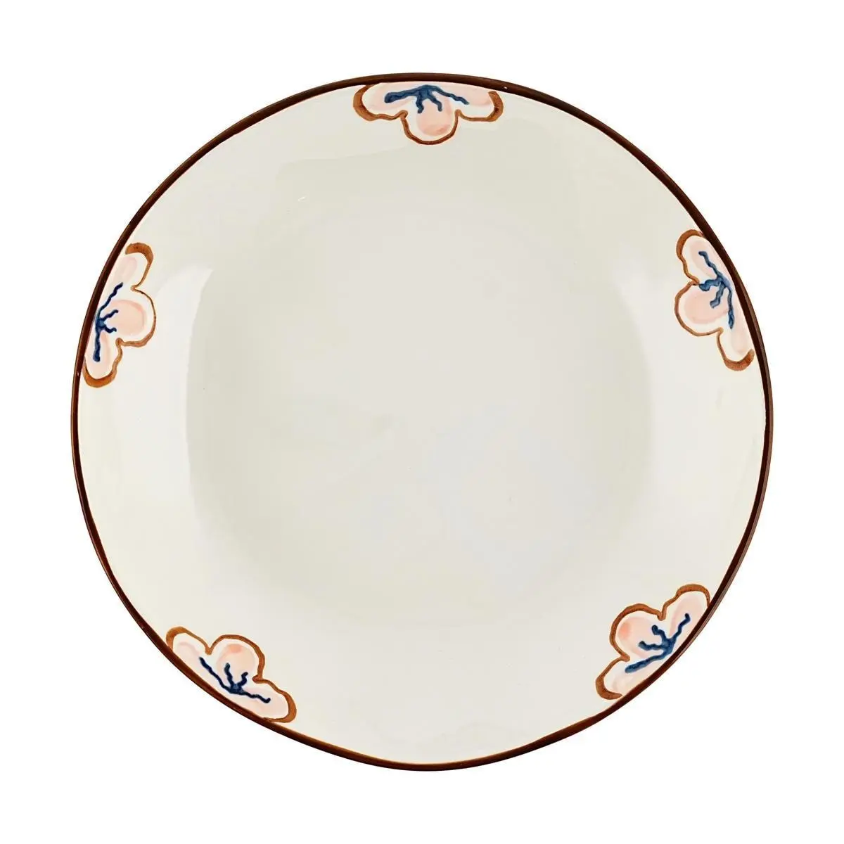 Golden Lion 8-Inch Japanese Sakura Ceramic Dinner Plate - Versatile Serving Dish for Rice, Appetizers, and Desserts (20x20x4CM)