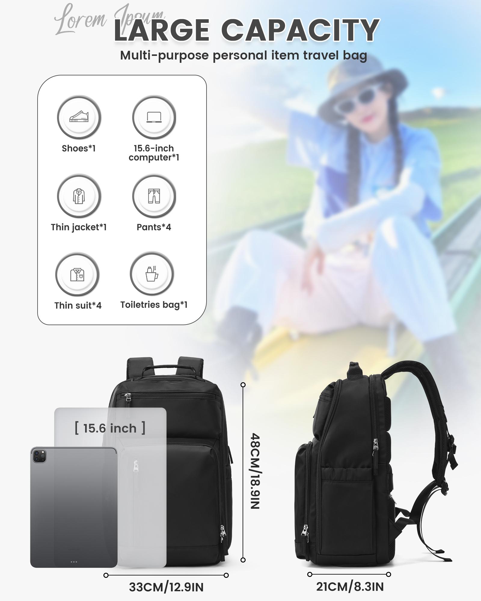 Vacuum Seal Backpack Travel With Pump,Carry On Travel Backpack With Vacuum System,Mochila de Viaje Vacuum,Travel Laptop Backpack