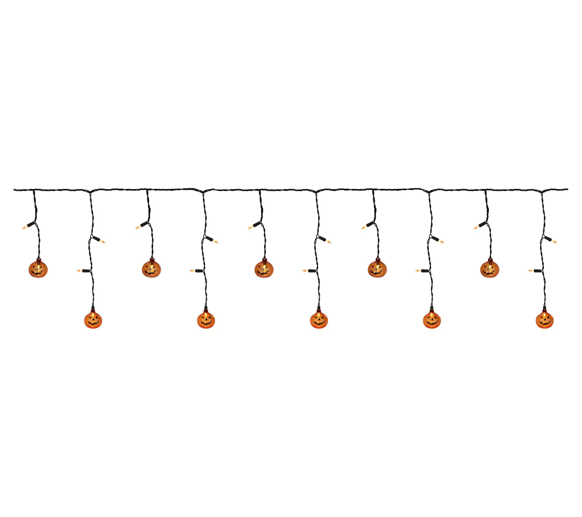 Northlight LED Halloween Curtain Icicle Lights 5.25' 25ct
