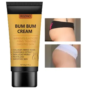 ROZINO Bum Bum Cream - 60g Collagen Amino Acids & Chamomile Extract for Improved Elasticity Firms & Smooths Skin