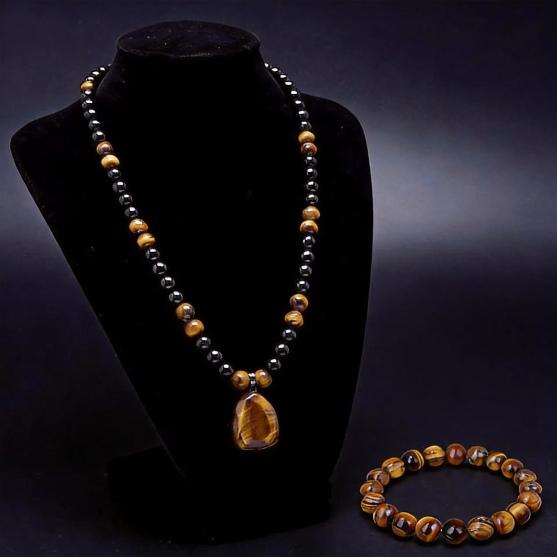 Money Necklaces&Bracelet for Men Women Money Attraction Wealth Necklace Feng Shui Luck Protection Necklace&Bracelet 8MM Beaded Necklaces&Bracelet Spiritual Birthday Jewelry Gifts for Friends