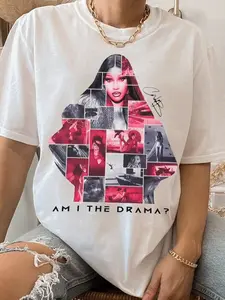[Sale Up To 30] + [Free Ship] CARDII Graphic T-shirt, Miss Drama Shirt, Rap Queen, Car-B Inspired Little Miss Drama Tour 2026 Shirt, Gift For Music Fans Shirt